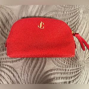 Jimmy Choo Red Sparkle Make-up Bag